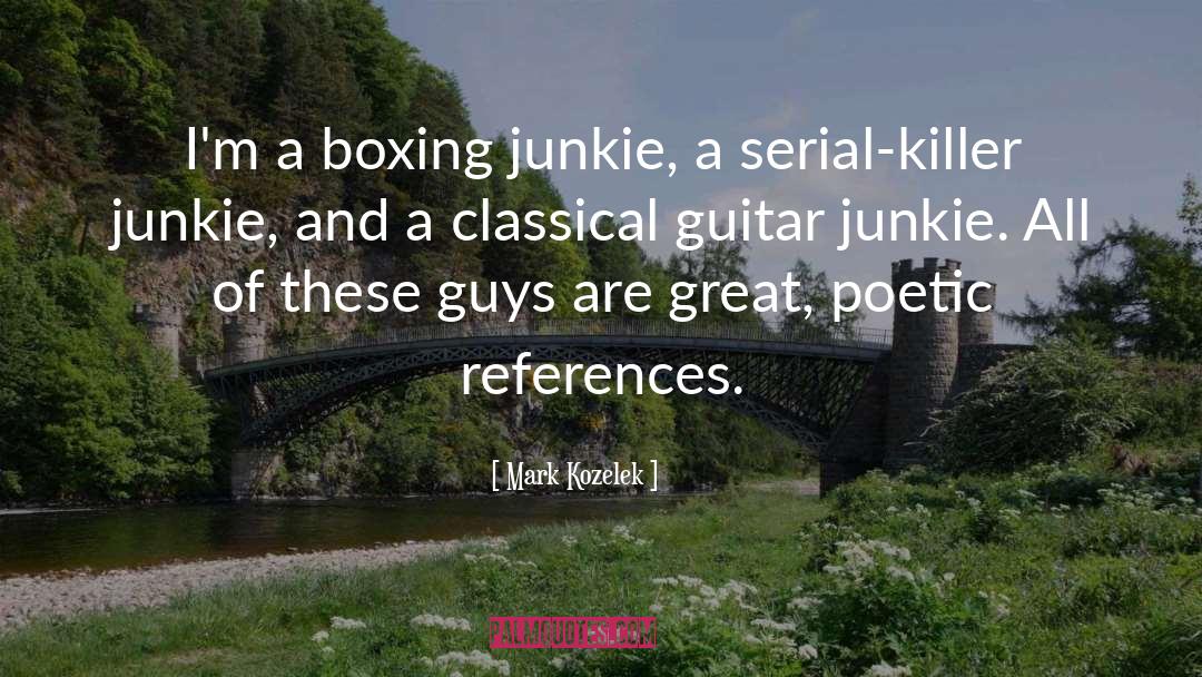 Junkie quotes by Mark Kozelek