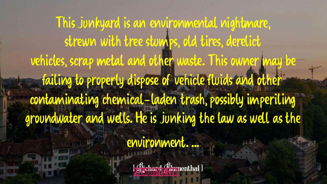 Junkyard quotes by Richard Blumenthal