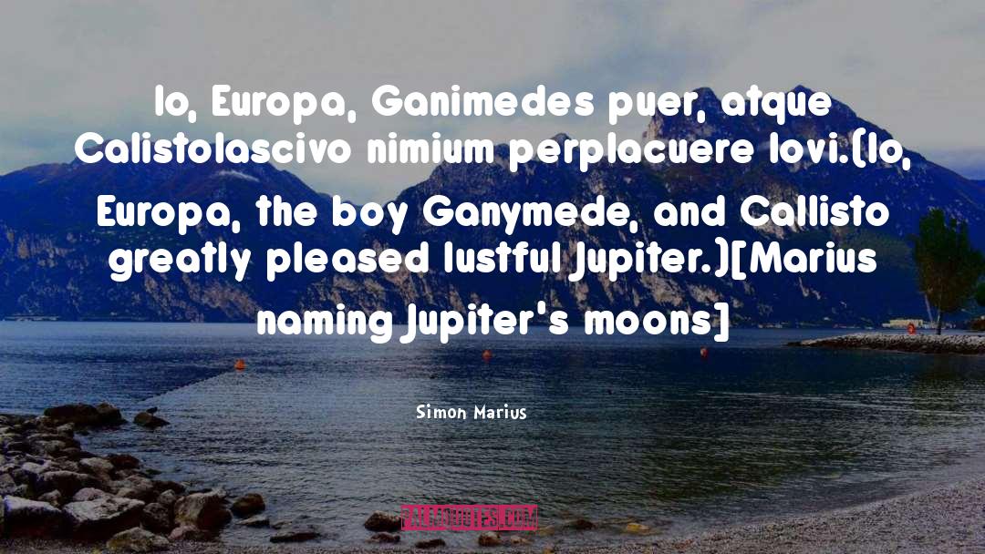 Jupiter quotes by Simon Marius