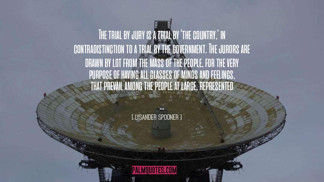 Jury quotes by Lysander Spooner