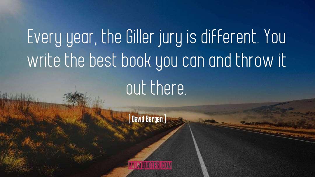 Jury quotes by David Bergen