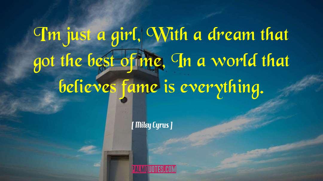 Just A Girl quotes by Miley Cyrus