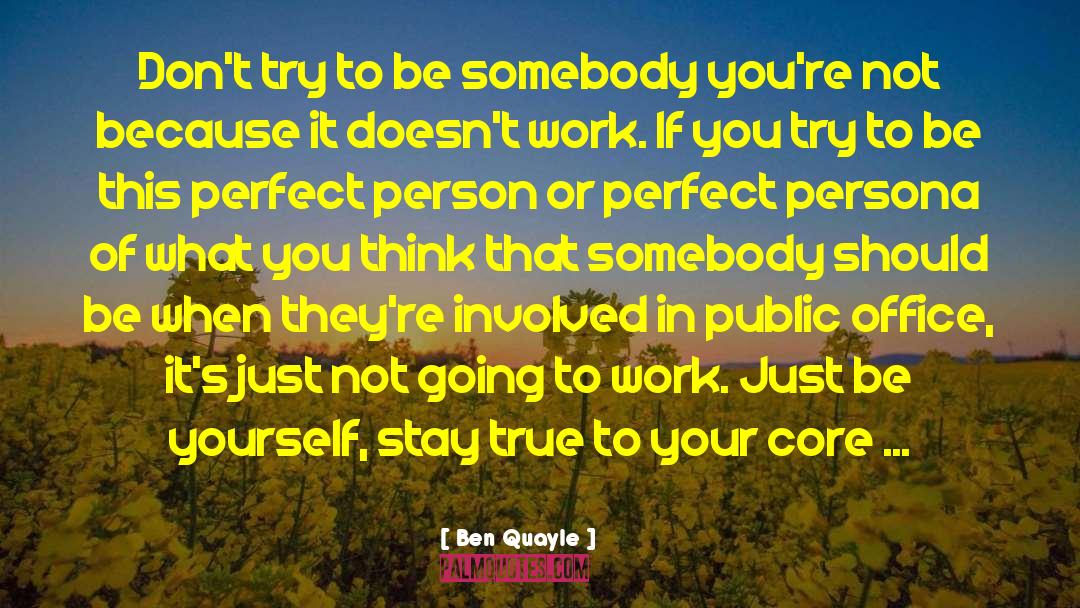 Just Be Yourself quotes by Ben Quayle