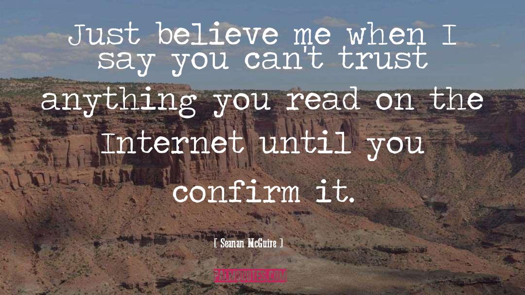 Just Believe quotes by Seanan McGuire