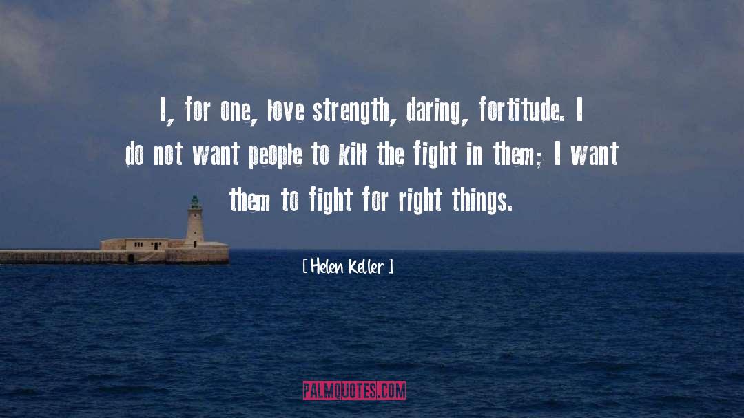 Just Fight quotes by Helen Keller