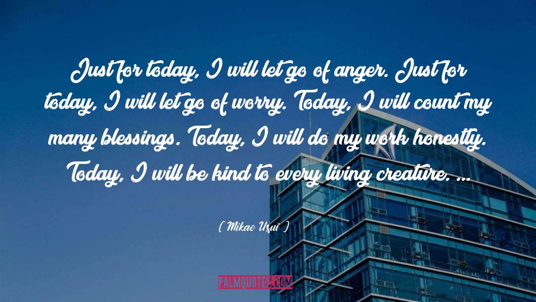 Just For Today quotes by Mikao Usui