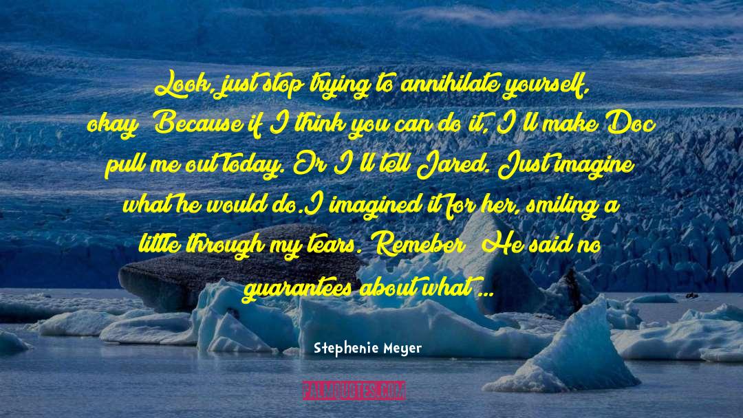 Just Imagine quotes by Stephenie Meyer