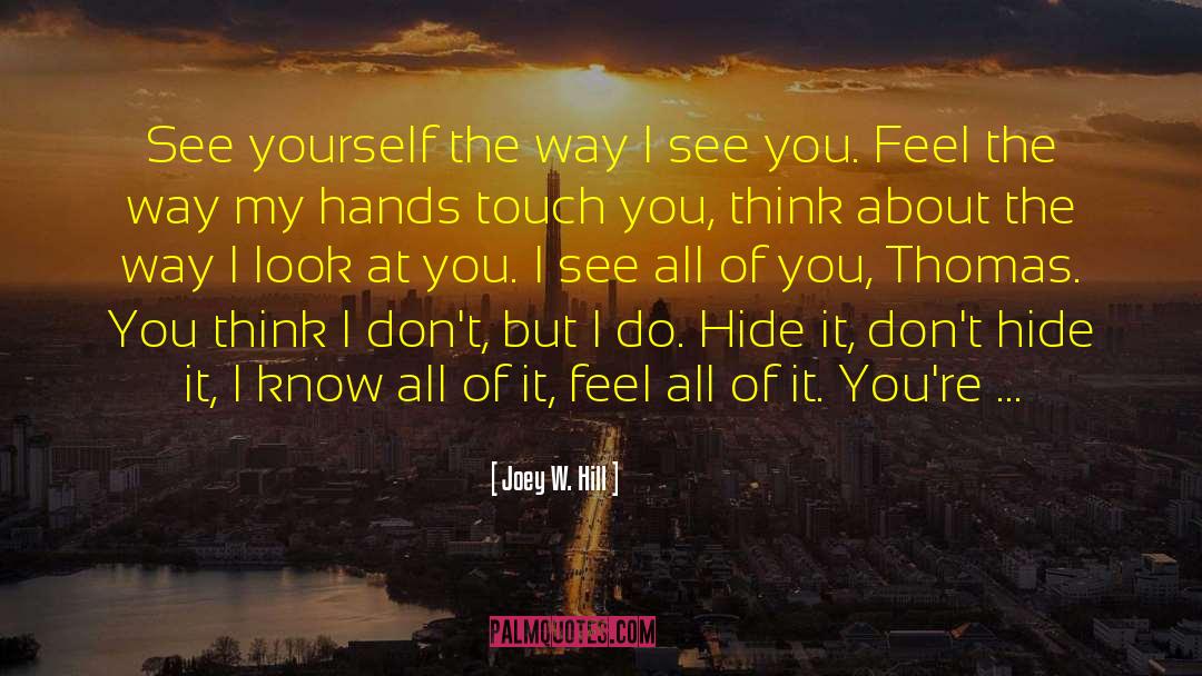 Just Let Go quotes by Joey W. Hill