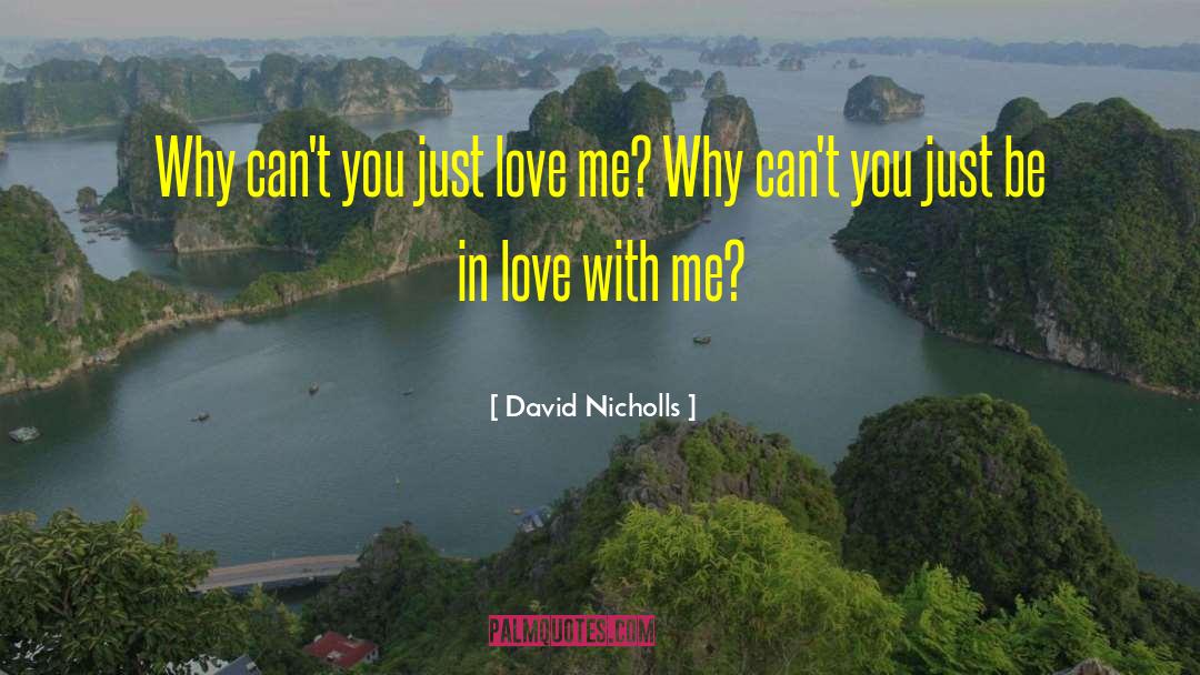 Just Love Me quotes by David Nicholls