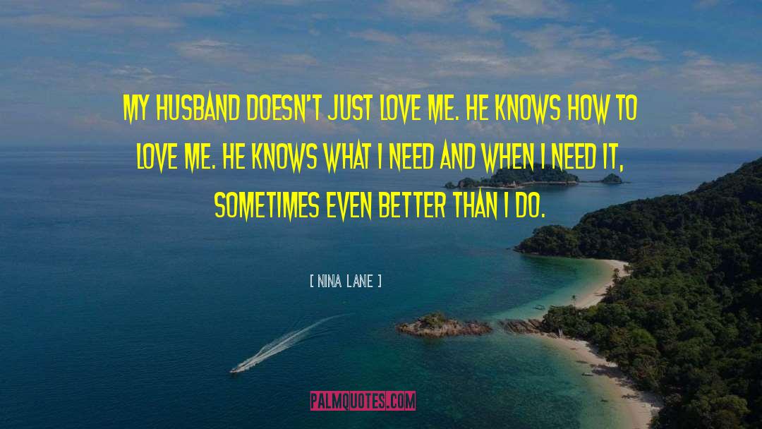 Just Love Me quotes by Nina Lane