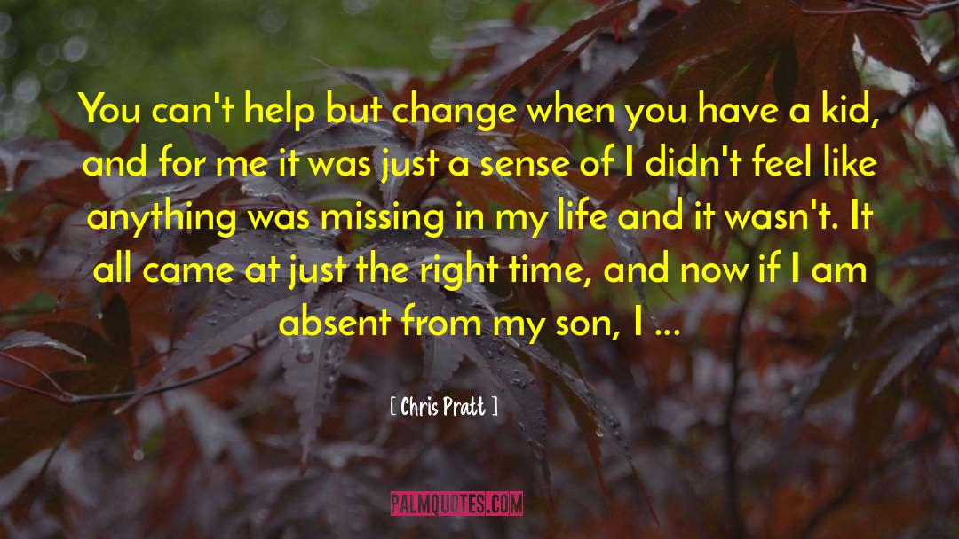 Just Me And My Son quotes by Chris Pratt