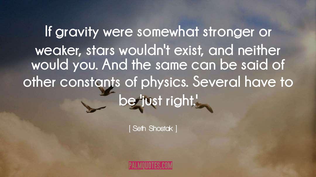 Just Right quotes by Seth Shostak