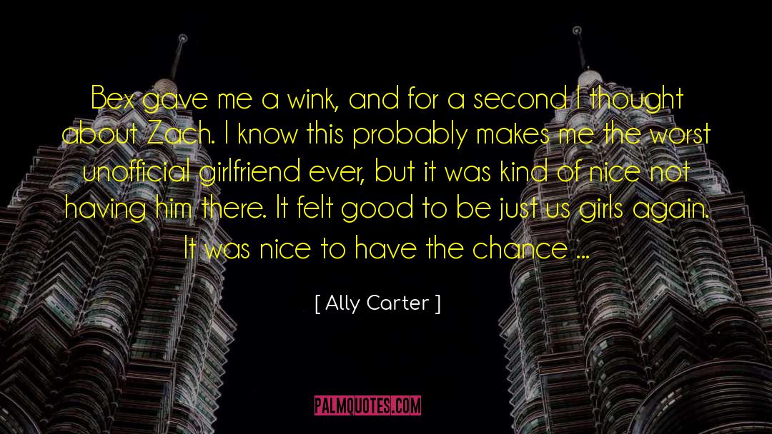 Just Us quotes by Ally Carter