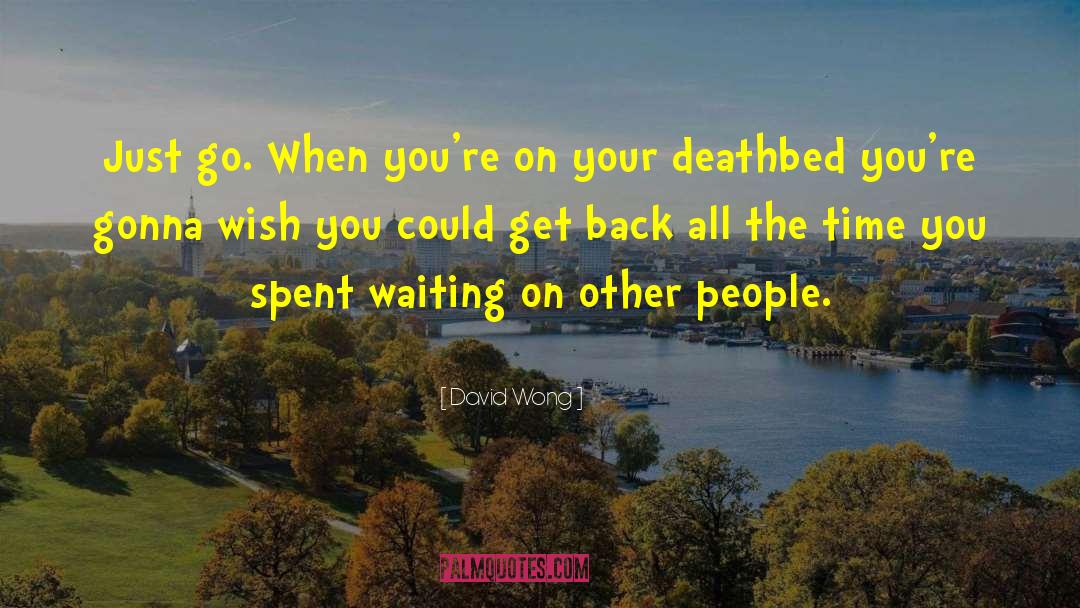 Just Waiting quotes by David Wong