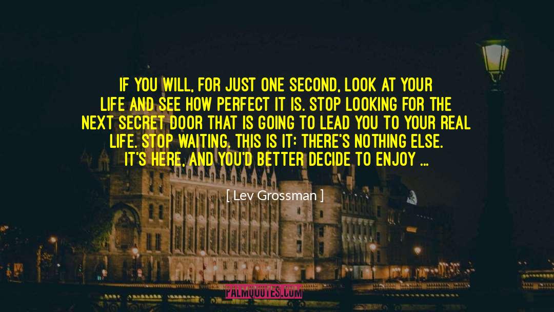 Just Waiting quotes by Lev Grossman