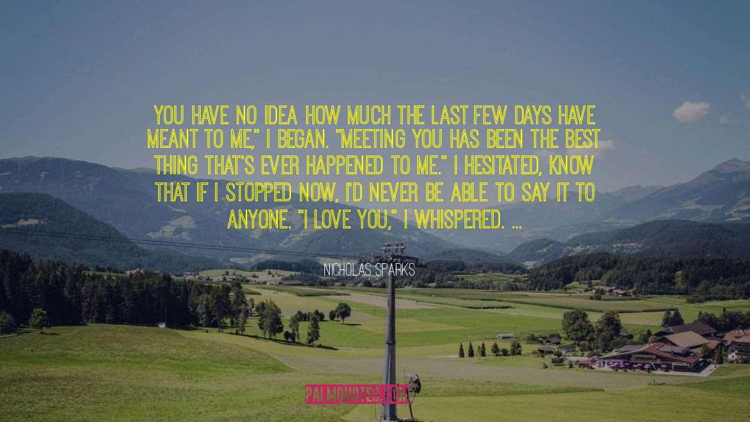 Just Wasnt Meant To Be quotes by Nicholas Sparks