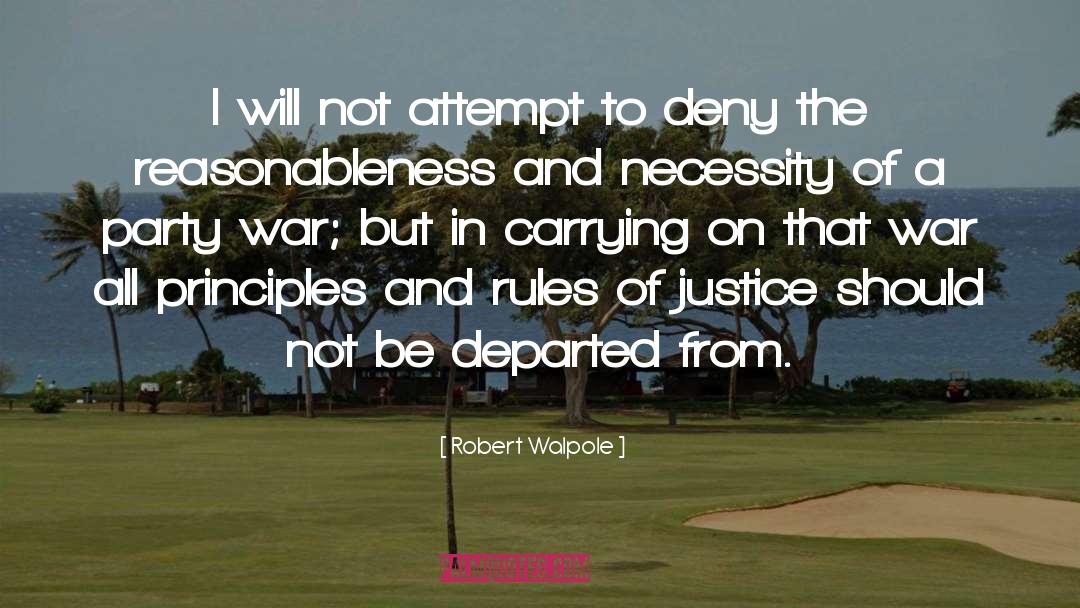 Justice Department quotes by Robert Walpole