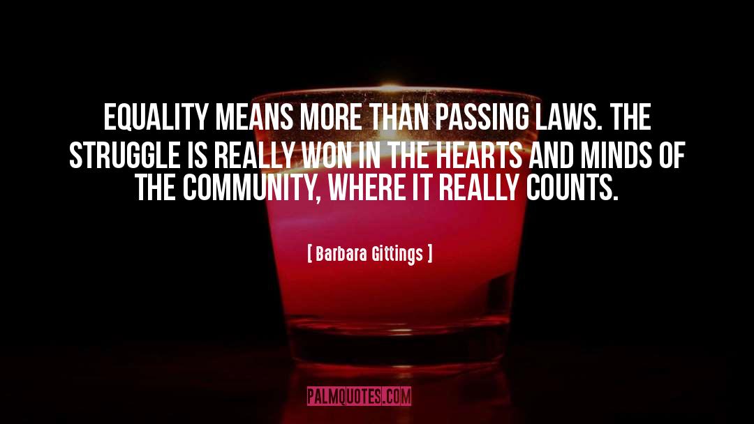 Justice Equality quotes by Barbara Gittings