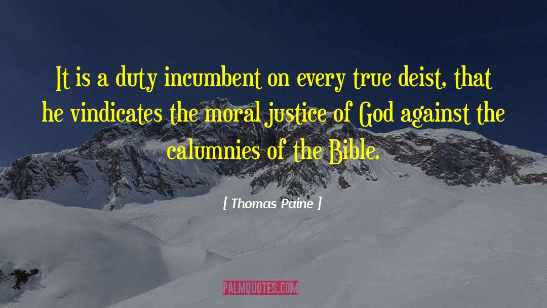 Justice Of God quotes by Thomas Paine