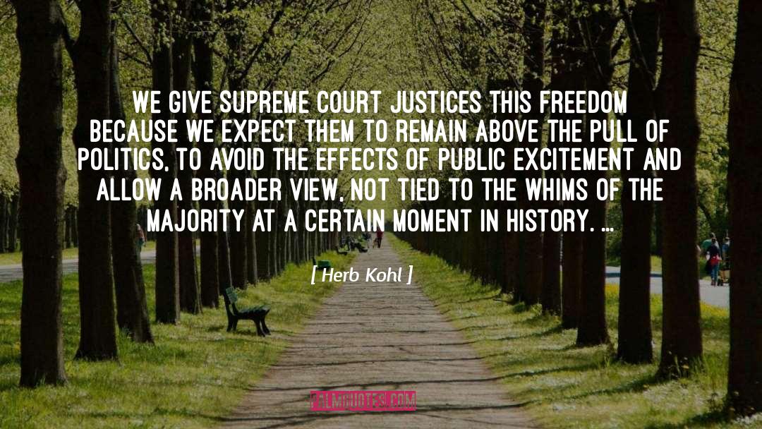 Justice Series quotes by Herb Kohl