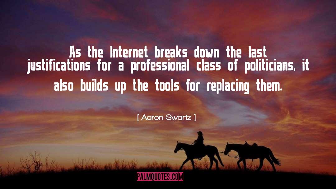 Justifications quotes by Aaron Swartz