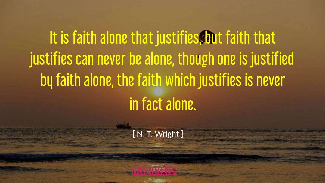 Justifies quotes by N. T. Wright