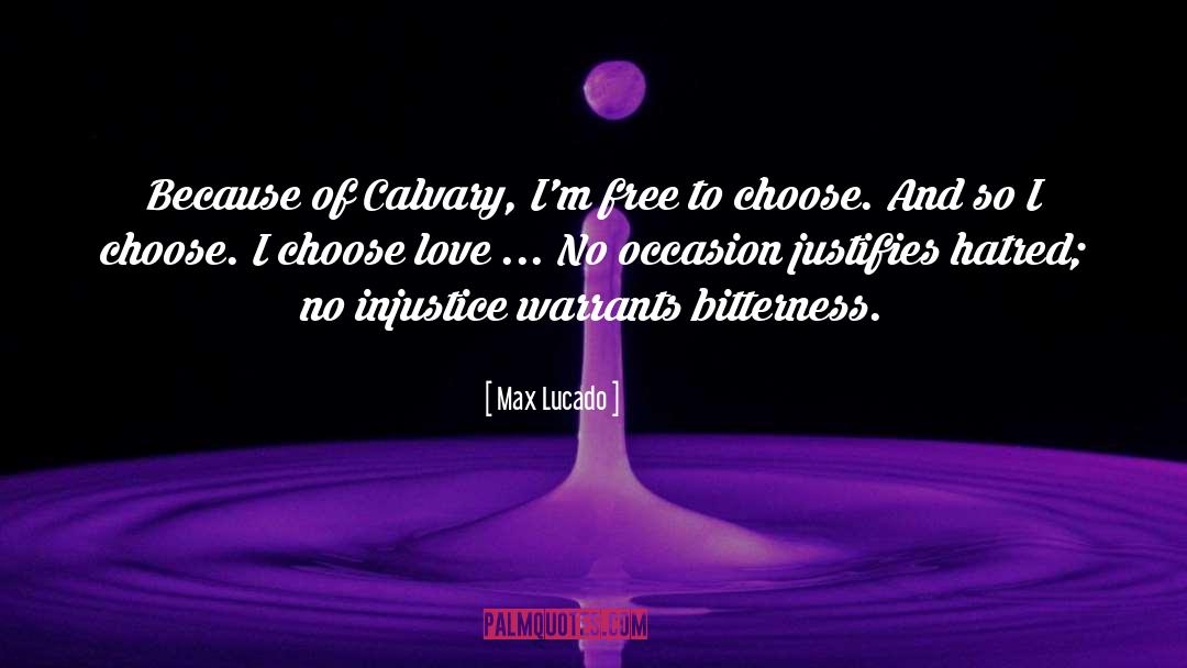 Justifies quotes by Max Lucado