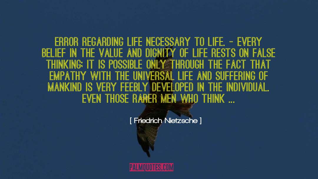 Justifies quotes by Friedrich Nietzsche