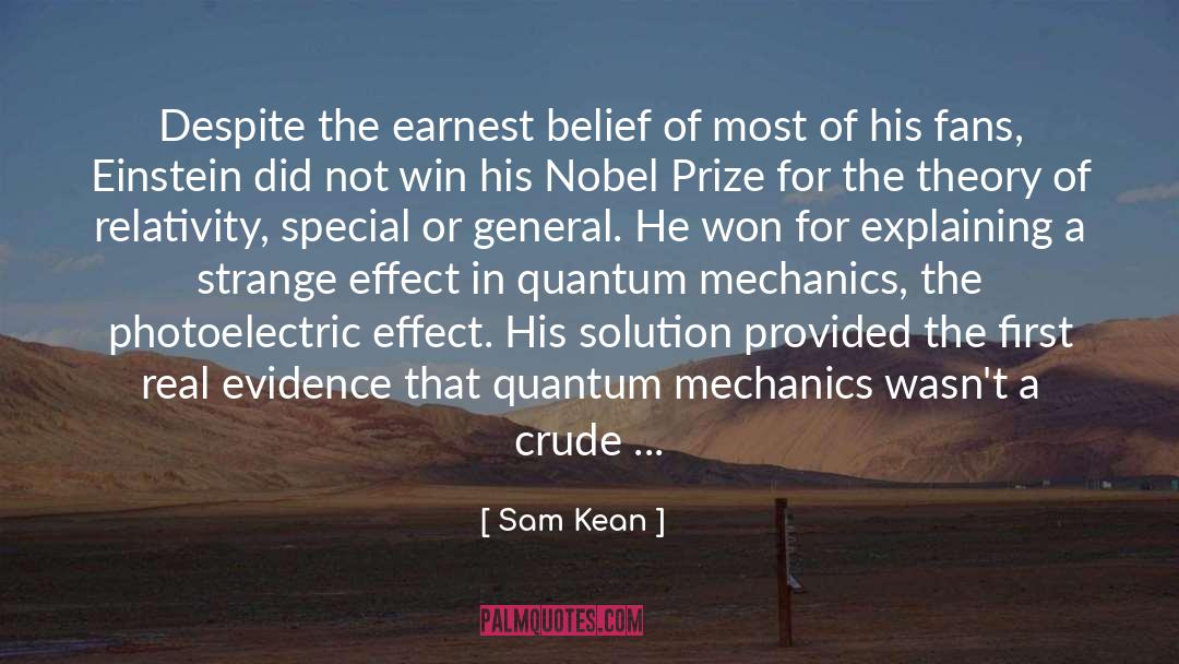 Justifying quotes by Sam Kean