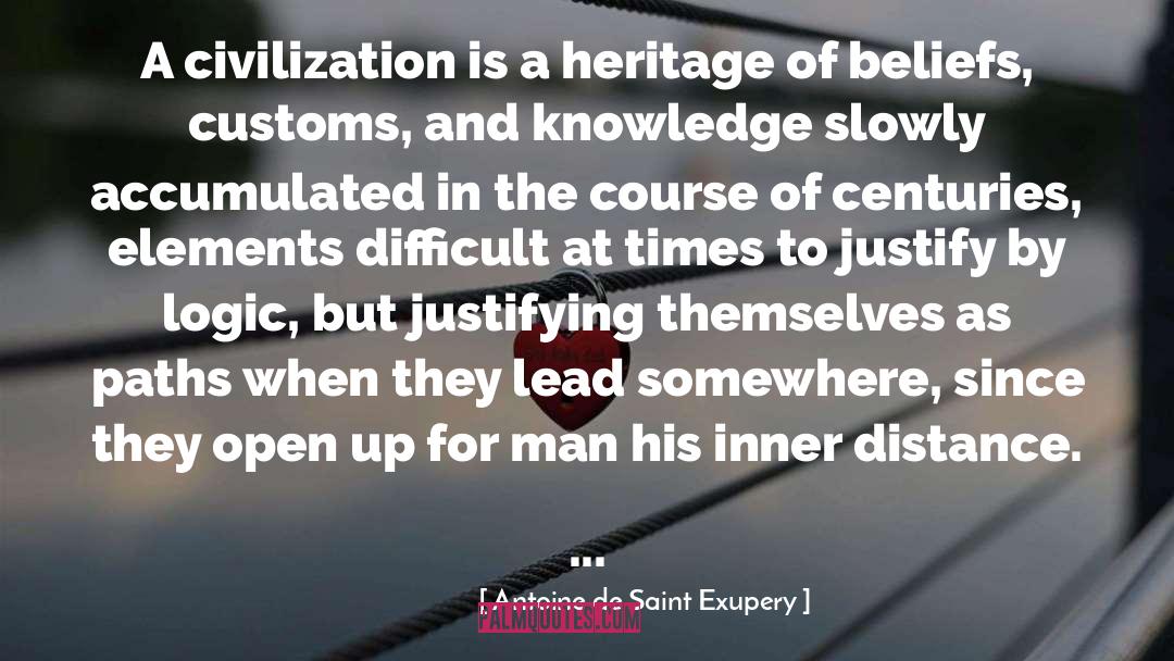 Justifying quotes by Antoine De Saint Exupery
