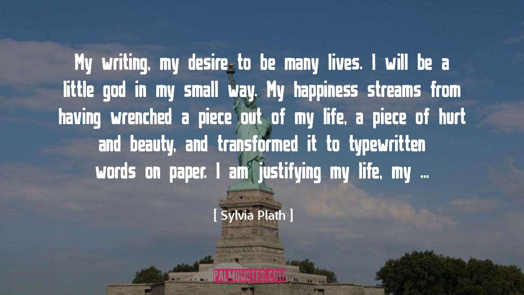 Justifying quotes by Sylvia Plath