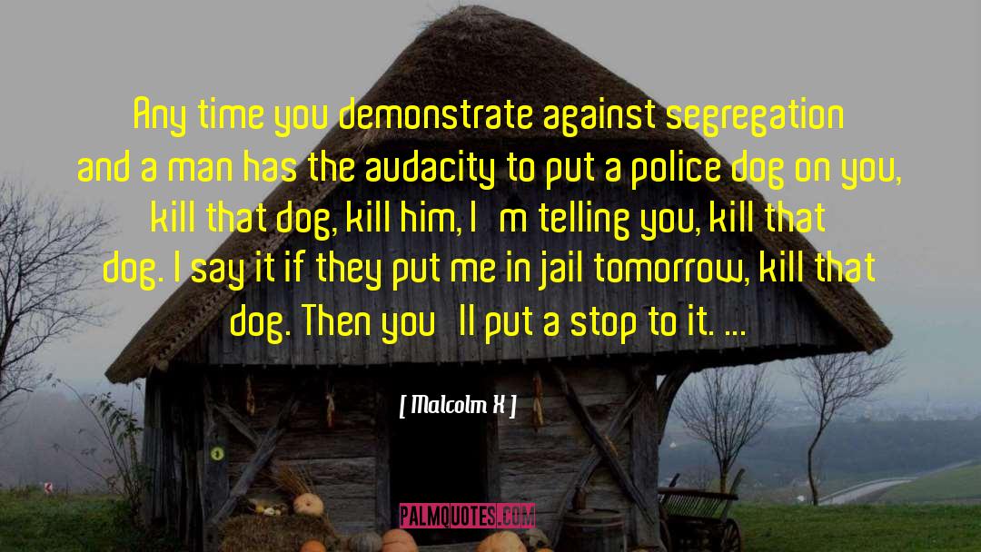 K9 Police Dog quotes by Malcolm X