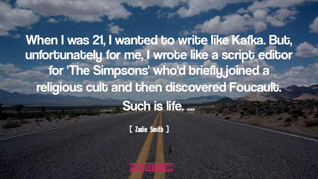 Kafka quotes by Zadie Smith