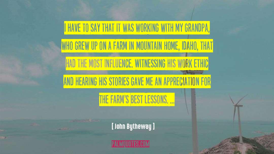 Kaivola Farm quotes by John Bytheway