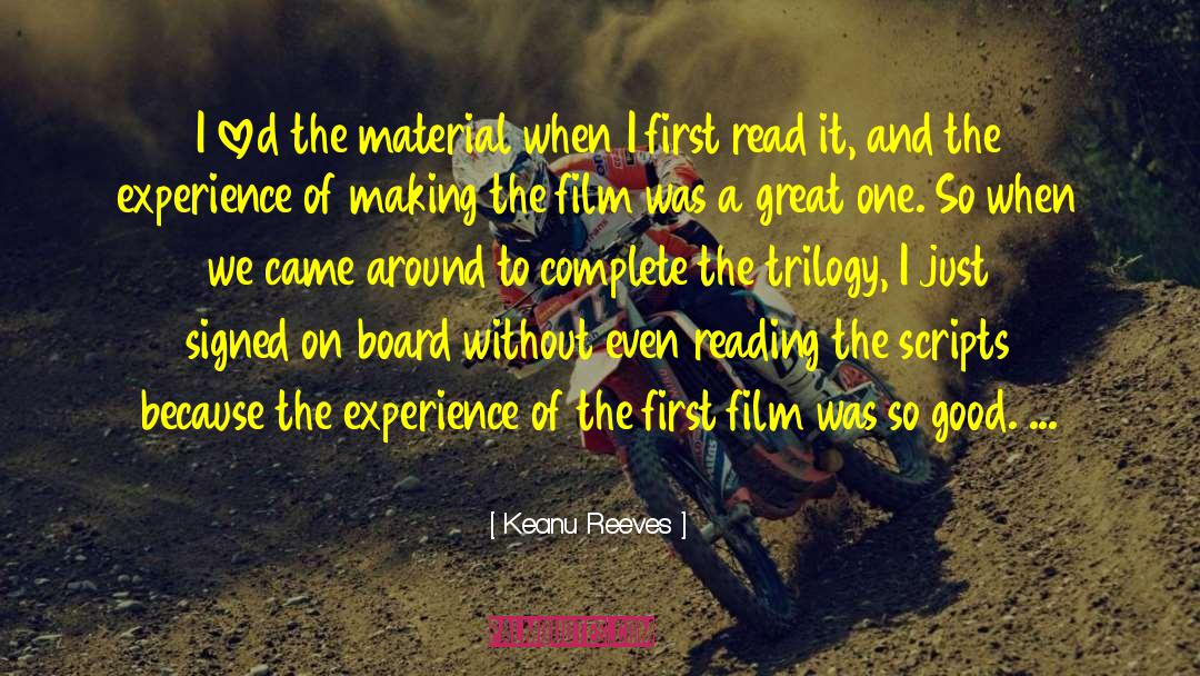 Kalsi Board quotes by Keanu Reeves