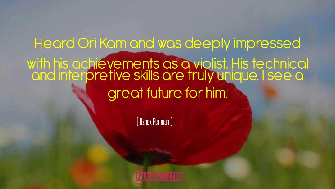 Kam Bolna quotes by Itzhak Perlman