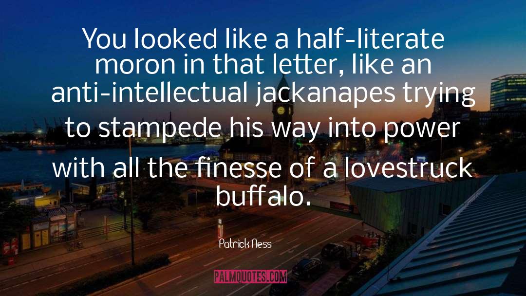 Kambala Buffalo quotes by Patrick Ness