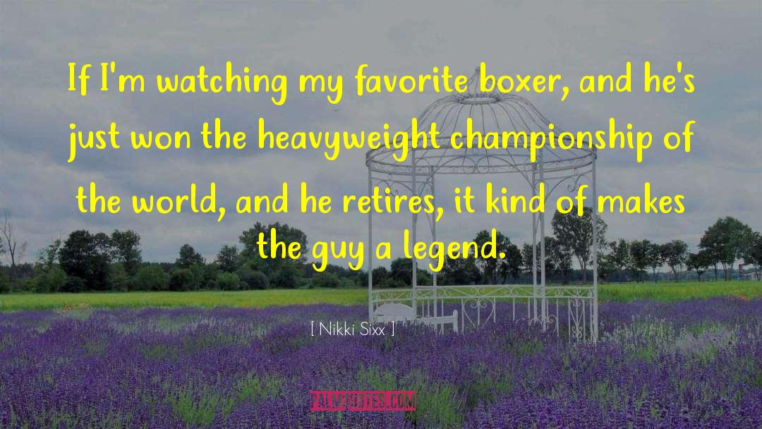 Kamegai Boxer quotes by Nikki Sixx