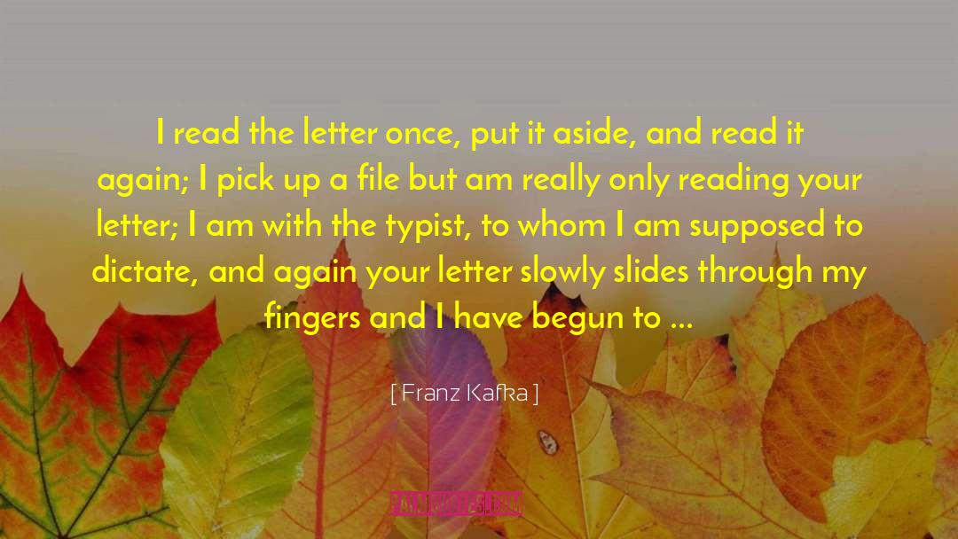 Kammen Letter quotes by Franz Kafka