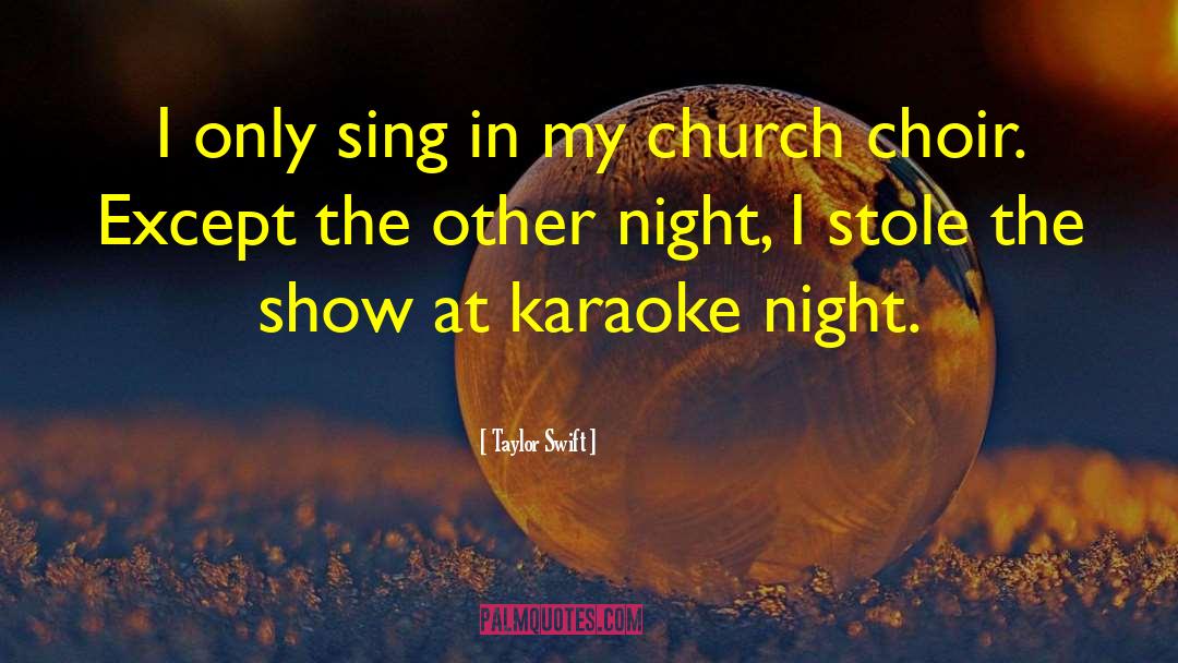 Karaoke quotes by Taylor Swift