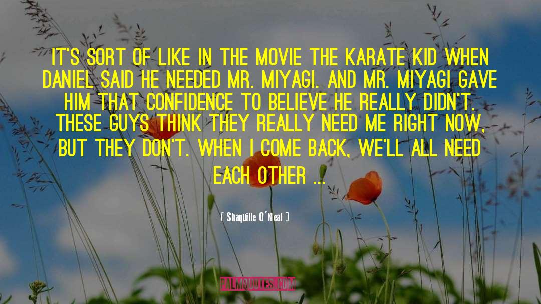 Karate quotes by Shaquille O'Neal