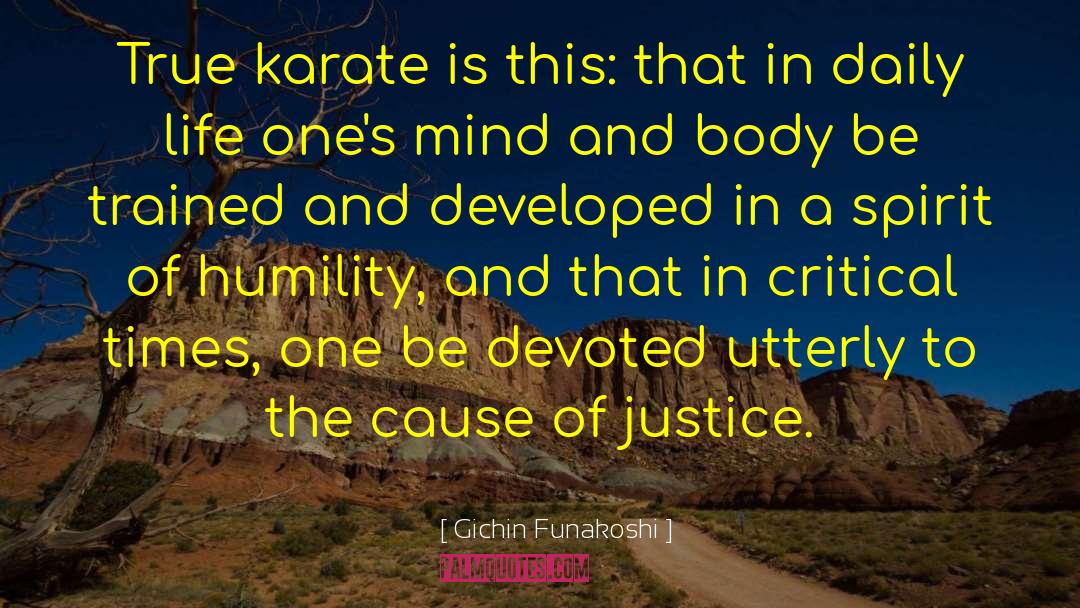 Karate quotes by Gichin Funakoshi