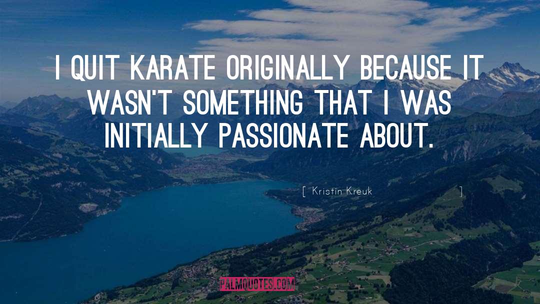 Karate quotes by Kristin Kreuk