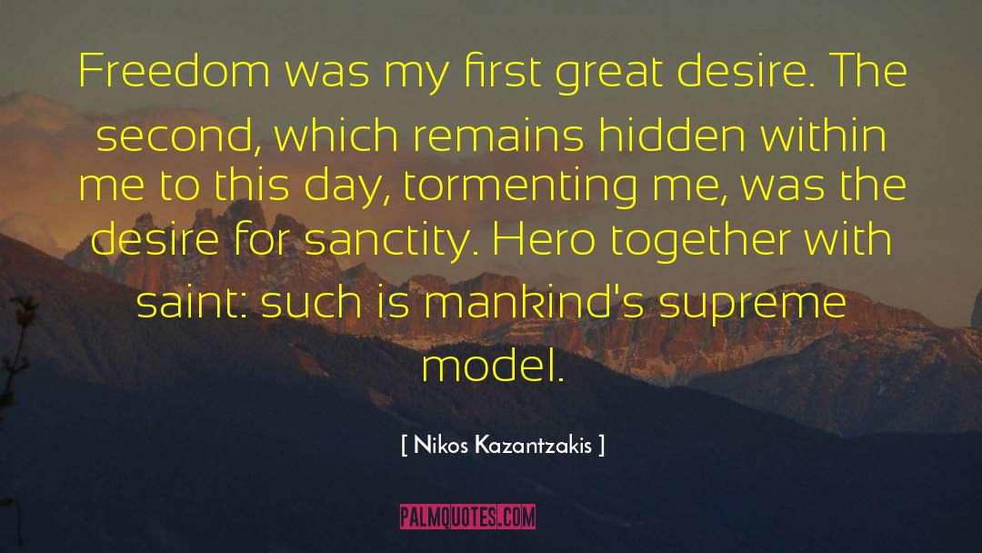 Karisha Model quotes by Nikos Kazantzakis