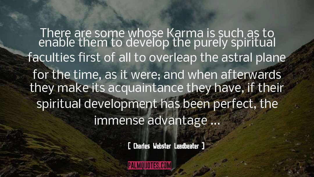Karma quotes by Charles Webster Leadbeater