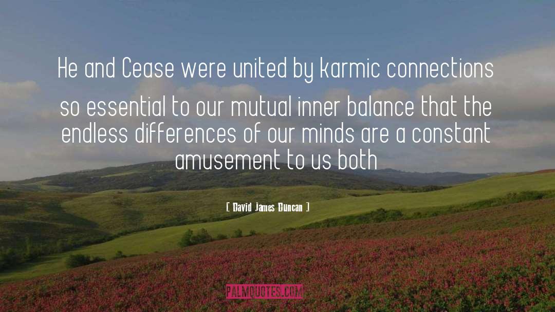 Karmic quotes by David James Duncan