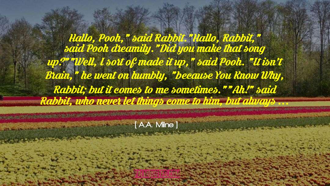 Kashkash Song quotes by A.A. Milne