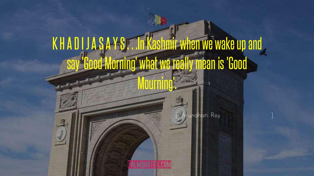 Kashmir Beautiful quotes by Arundhati Roy