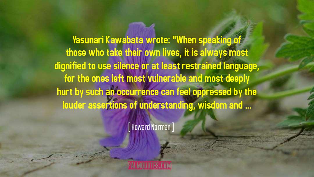 Kawabata quotes by Howard Norman