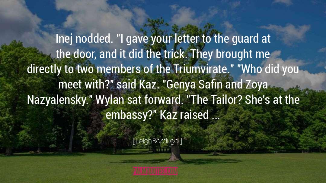 Kaz quotes by Leigh Bardugo